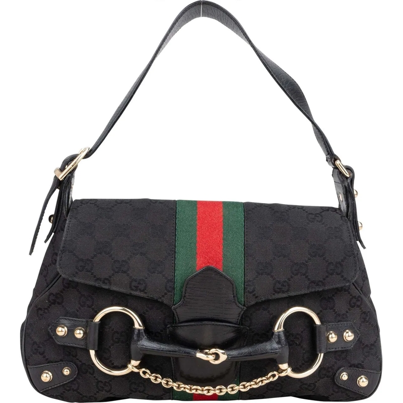 Gucci Schultertasche Gucci GG Monogram Horsebit By Tom Ford Handbag mehrfarbig