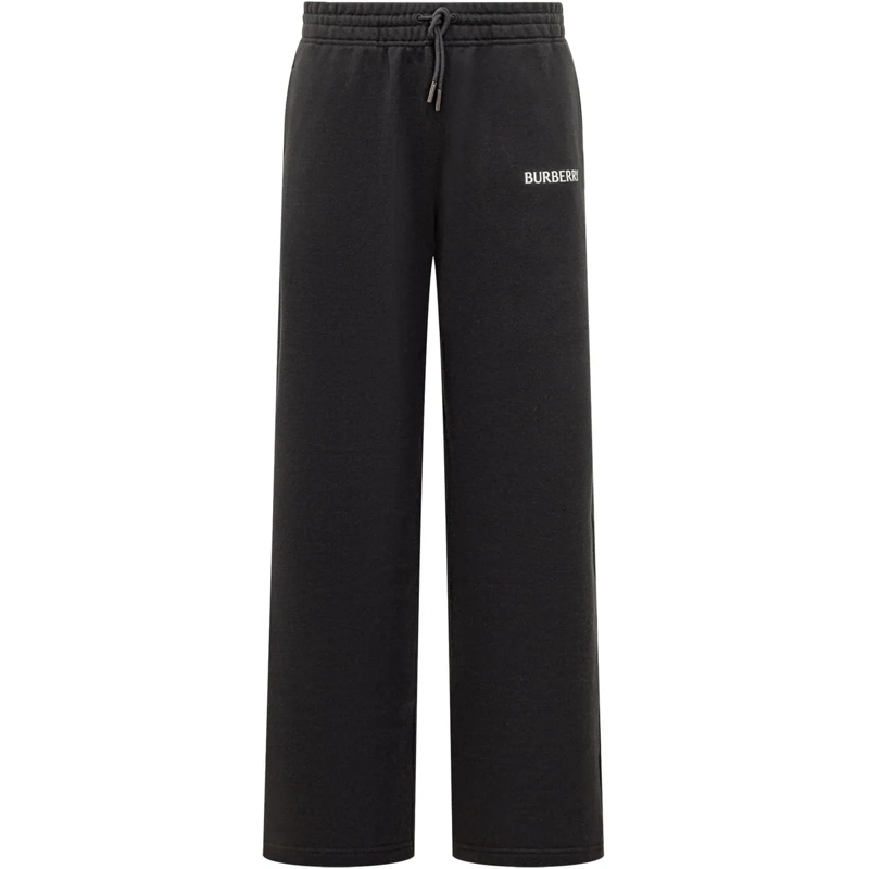 Burberry Pantalon de jogging Pantaloni Ampi con Ricamo Logo schwarz