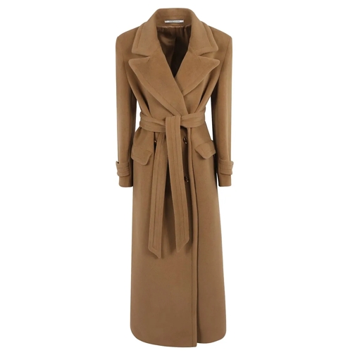 Tagliatore Trenchcoat Elegant Camel Wool Coat Brown