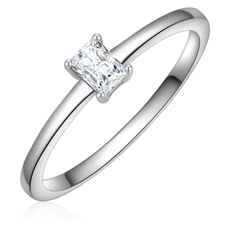 Trilani Ring Sterling Silber Ring Zirkonia silber(Image 2)