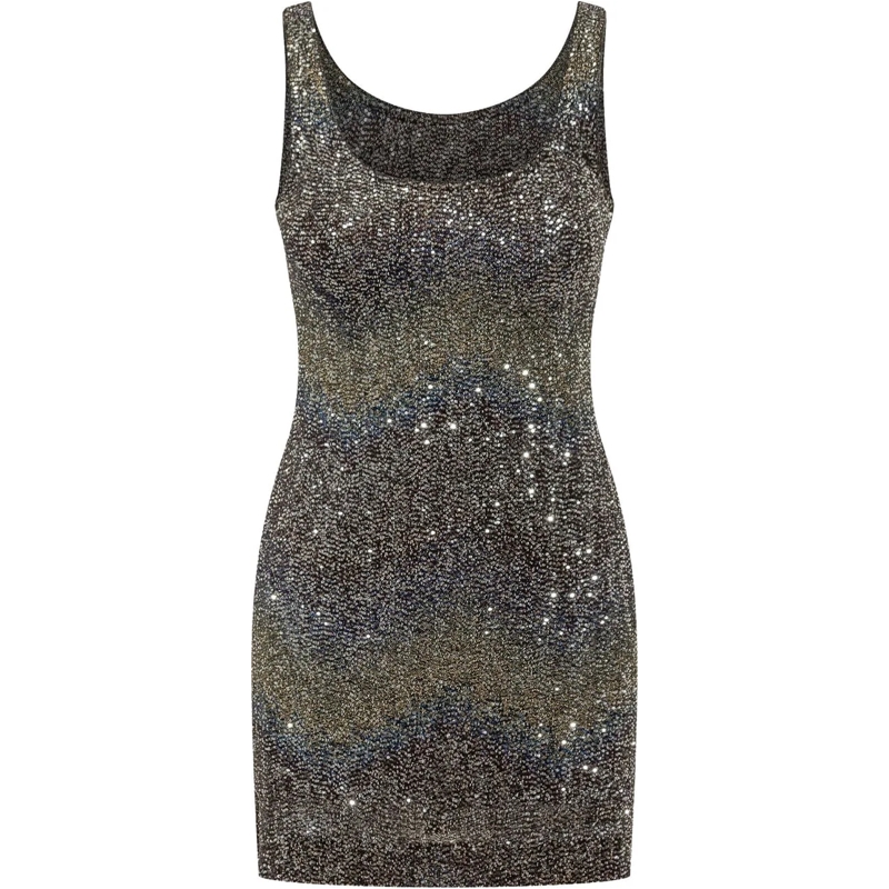 Missoni Minikleid Abito Corto Caperdoni dunkelgrau