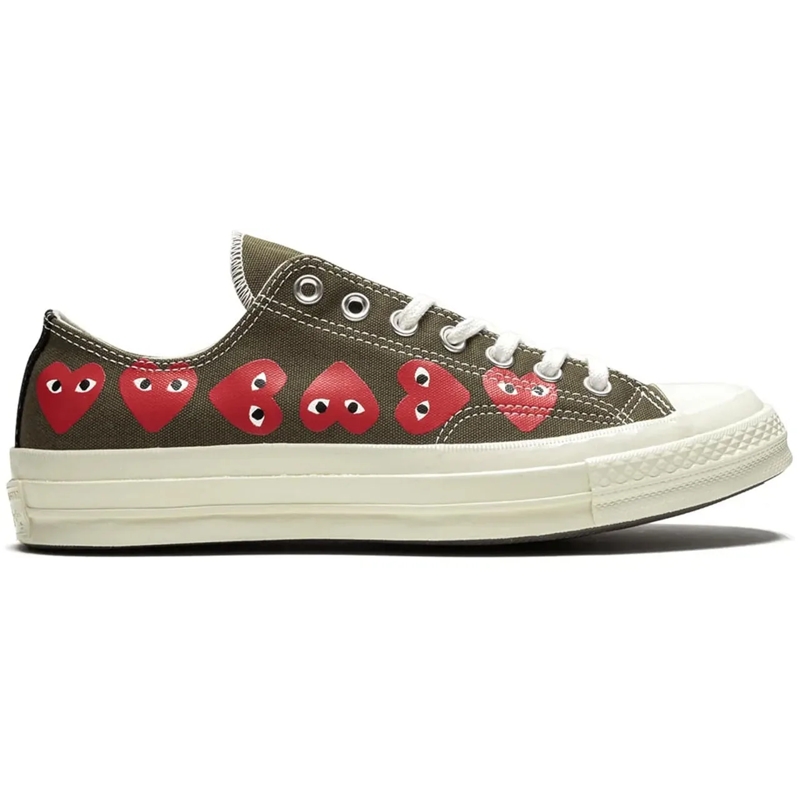 Comme des Garcons Low-Top-Sneaker Comme Des Garcons Play X Converse Chuck 70 Ox Snea grün