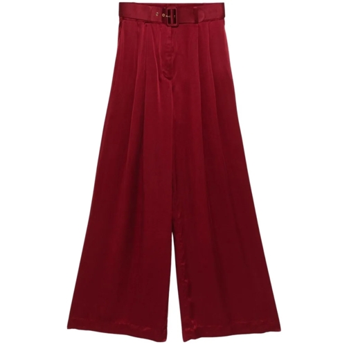 Zimmermann  Burgundy Palazzo Trousers Burgundy