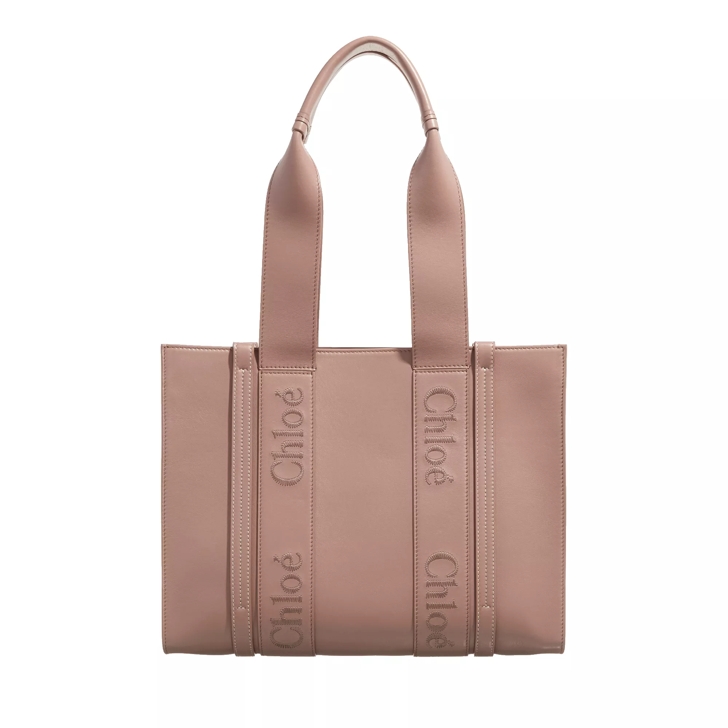 Chloe Medium Woody Tote Bag Woodrose Shopping Bag