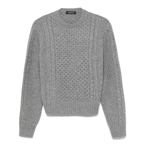 Fabiana Filippi Pullover Taupe Grey Knit Sweater Grey