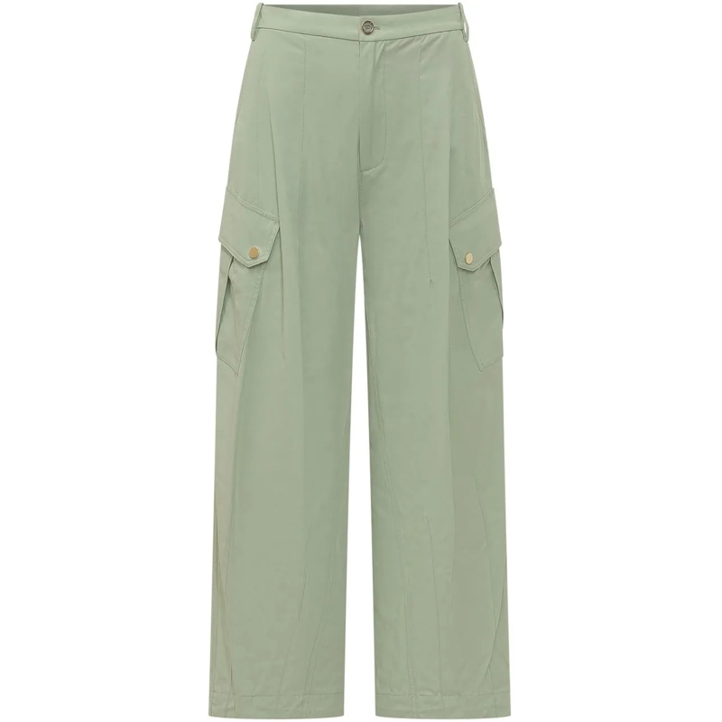 Pinko Hose Pantalone Rosalin con Tasche Cargo grün