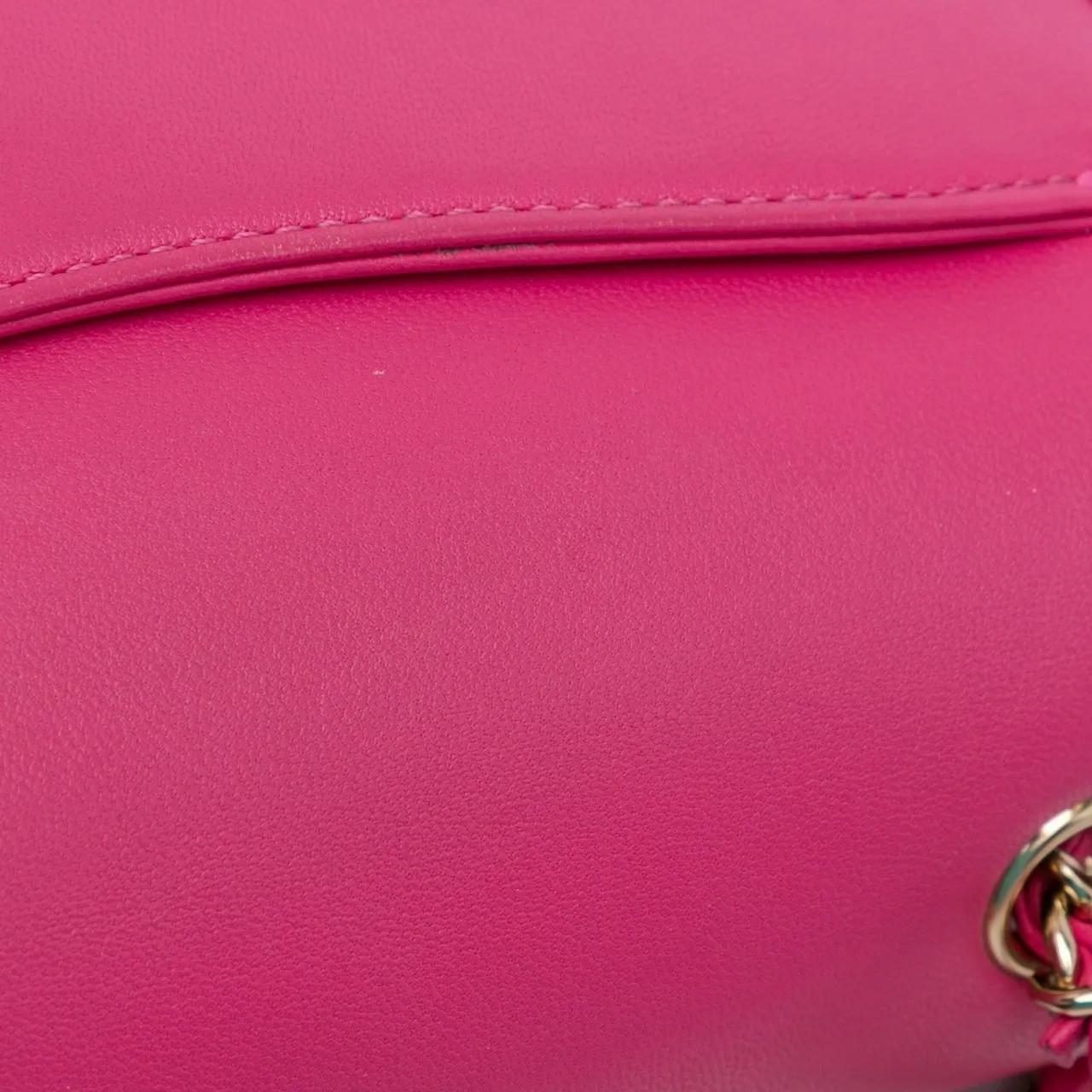 Chanel Hobo bags 2019 Lambskin CC Mania Flap in poeder roze