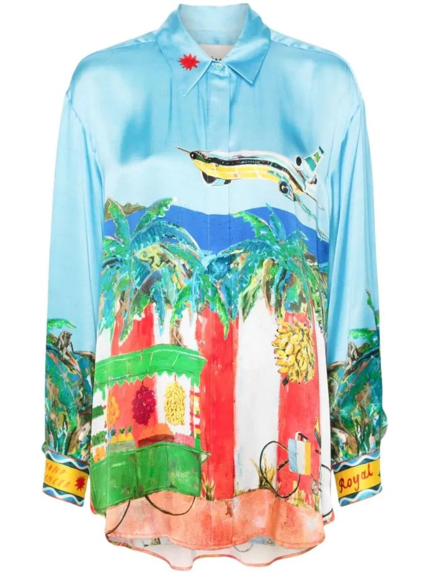 Thumbnail - Alemais - X Adam Lester All Aboard Shirt - Größe 10 - bunt