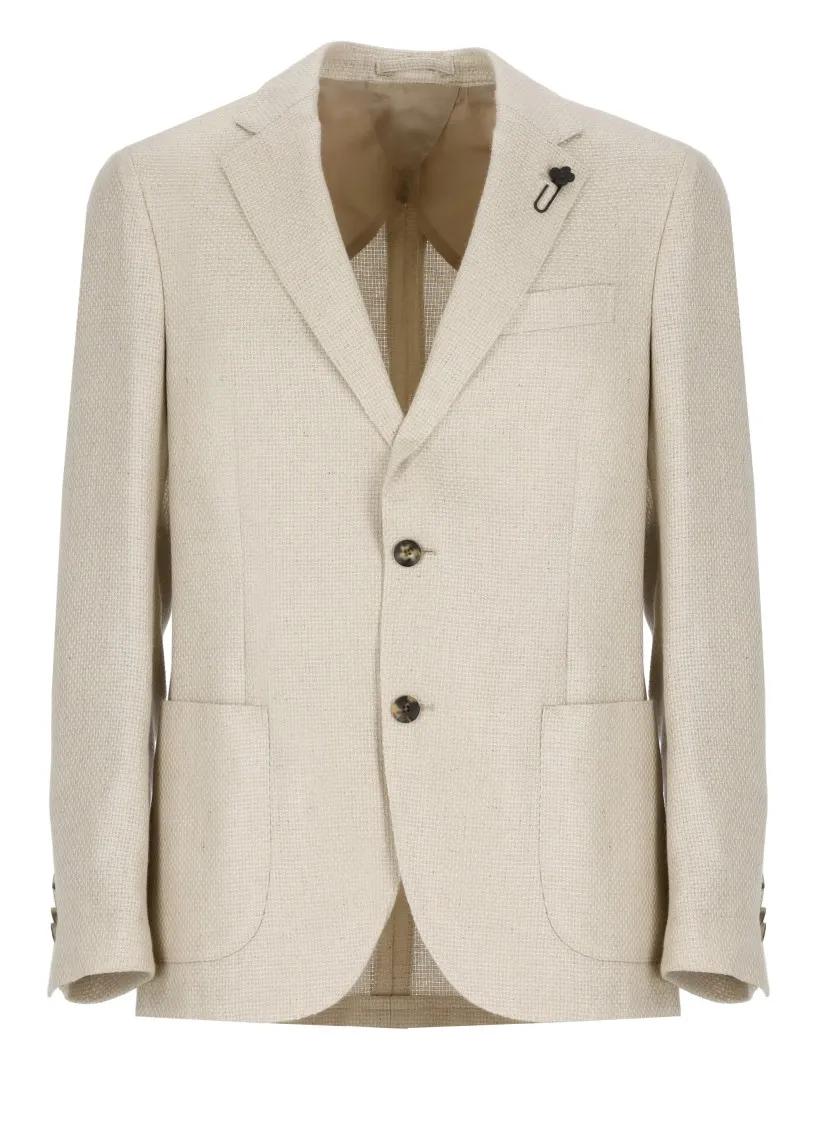 Lardini - Cashmere And Silk Jacket - Größe 54 - beige