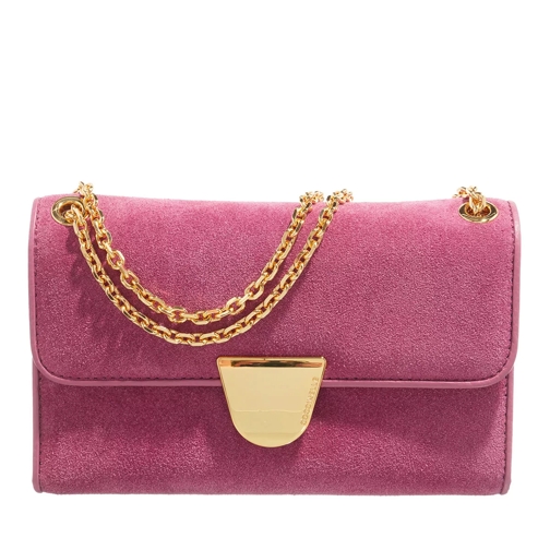 Coccinelle Ever Suede Pulp Pink Crossbody Bag
