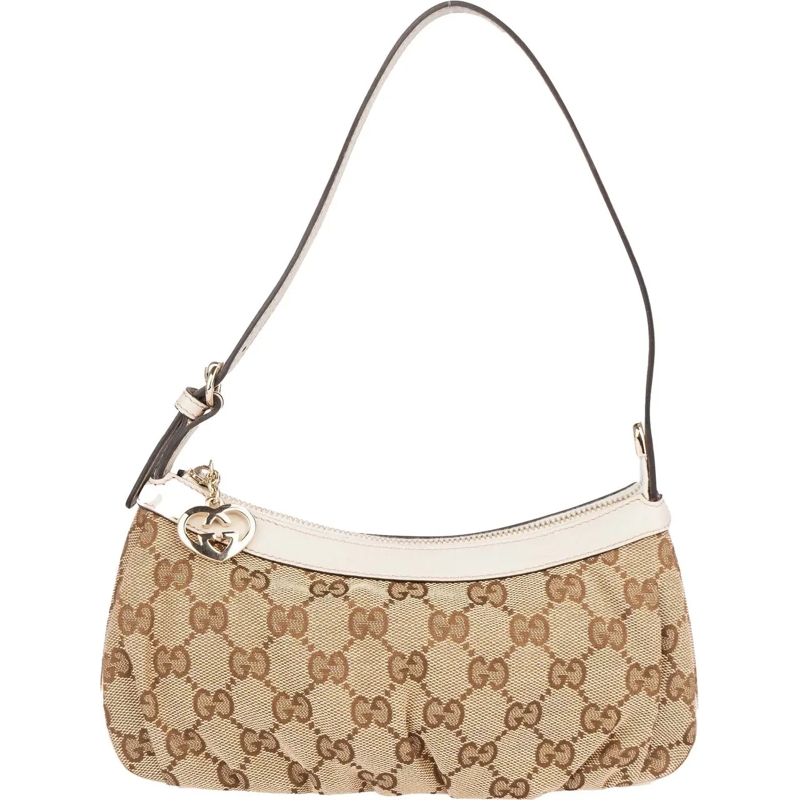 Gucci Schultertasche Gucci GG Monogram Mini Handbag braun