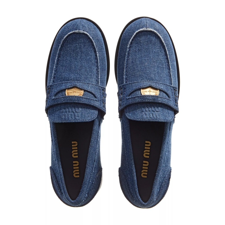 靴 90s miumiu denim loafer slip on archive MIU MIU - 90s miumiu denim loafer slip on archiveの通販 by