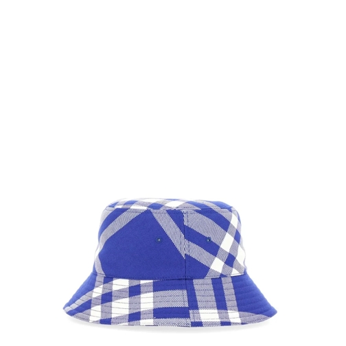 Burberry Hut Bucket Check Hat Blue (Image 2)