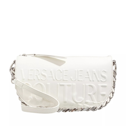 Versace Jeans Couture Institutional Logo White Crossbody Bag