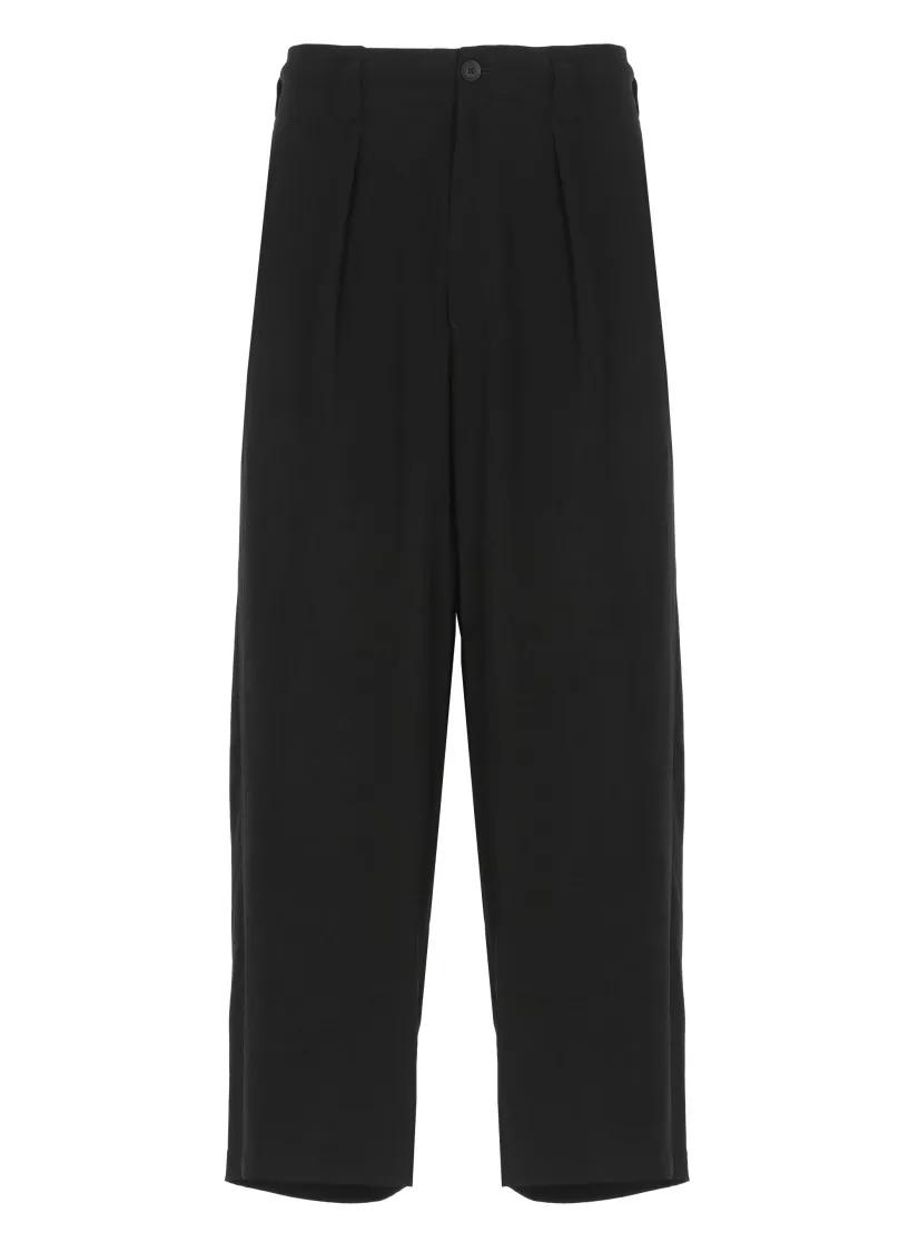Thumbnail - Yohji Yamamoto - Black Palazzo Pants - Größe S - schwarz