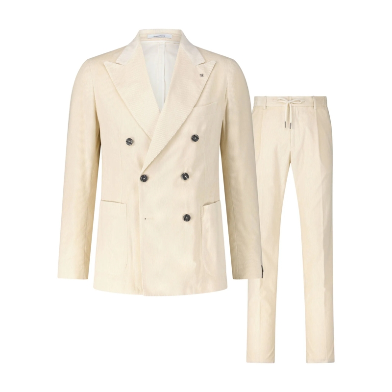 Tagliatore  Zweiteiliger Anzug aus Cord Creme