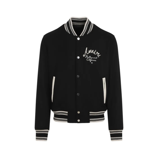 Amiri Black Hollywood Bomber Jacket Black Bomberjacken