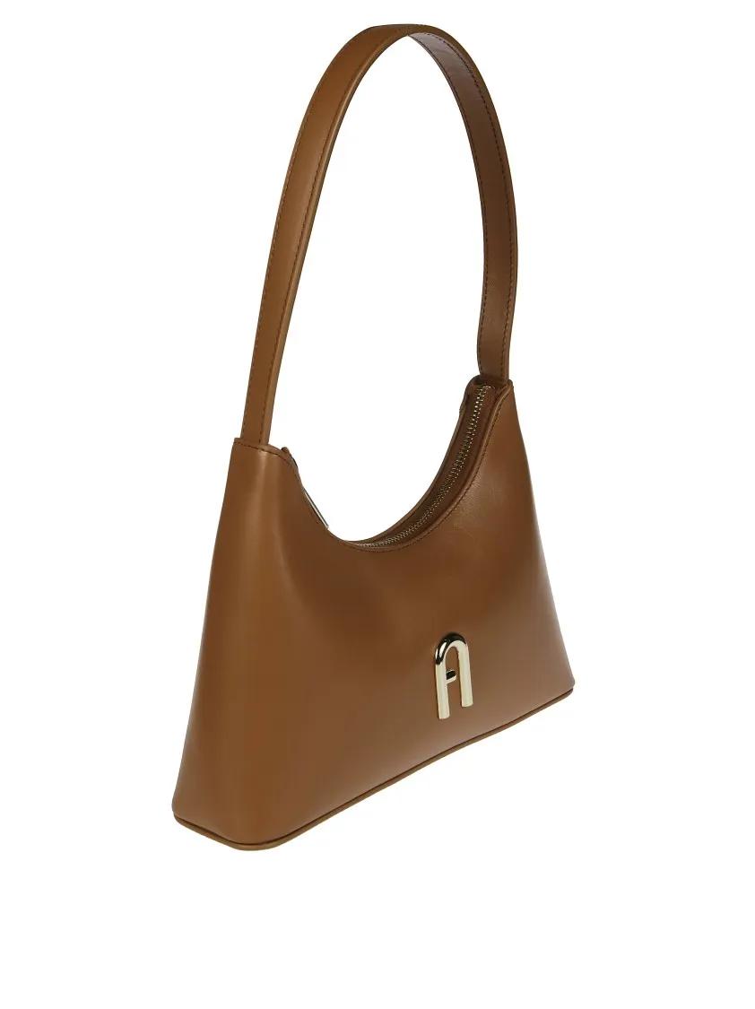 Furla Hobo bags Diamante Mini Shoulder Bag in bruin