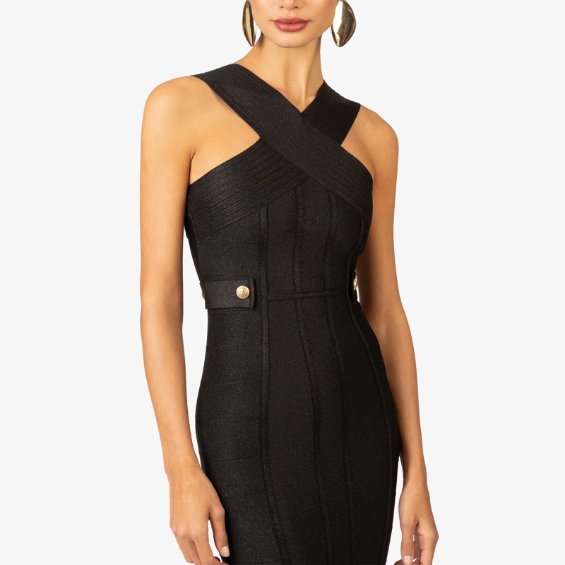 Kraimod Cocktailkleid Bandagekleid anthrazit(Image 5)