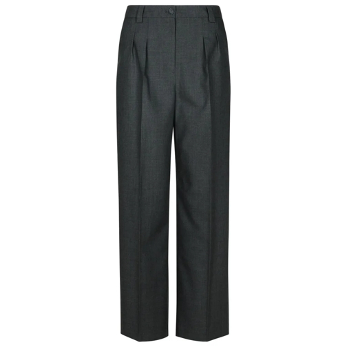 A.P.C. Tressie Grey Virgin Wool Pants Grey 