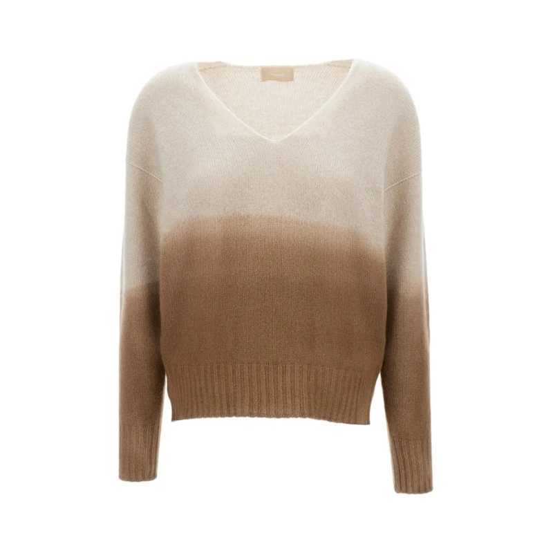 Drumohr Pull Classic Knit Sweater In Warm Brown Tone Brown