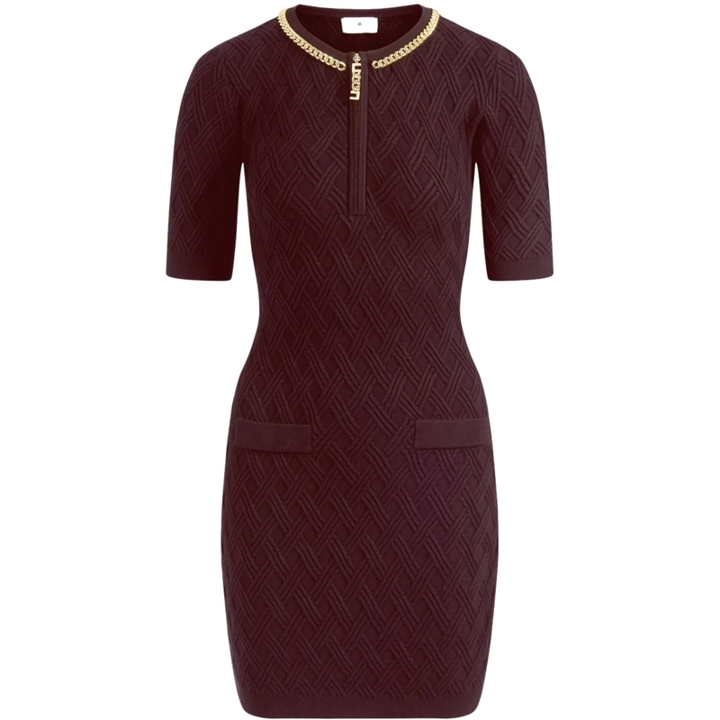 Elisabetta Franchi Midikleid Dresses Merlot rot