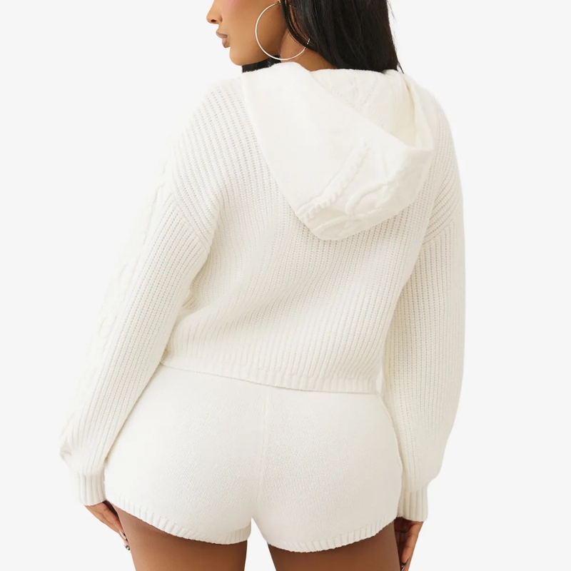 True Religion  Hoodie EMBROIDERY weiss(Image 4)