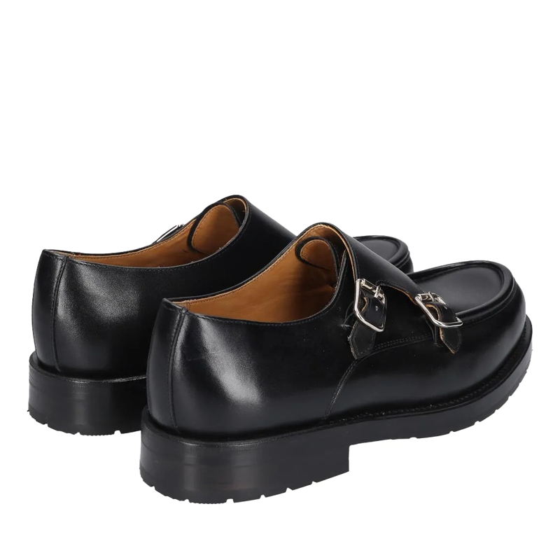 Heinrich Dinkelacker Flache Schuhe Schnallenschuh Rio Norweger BC schwarz(Image 3)