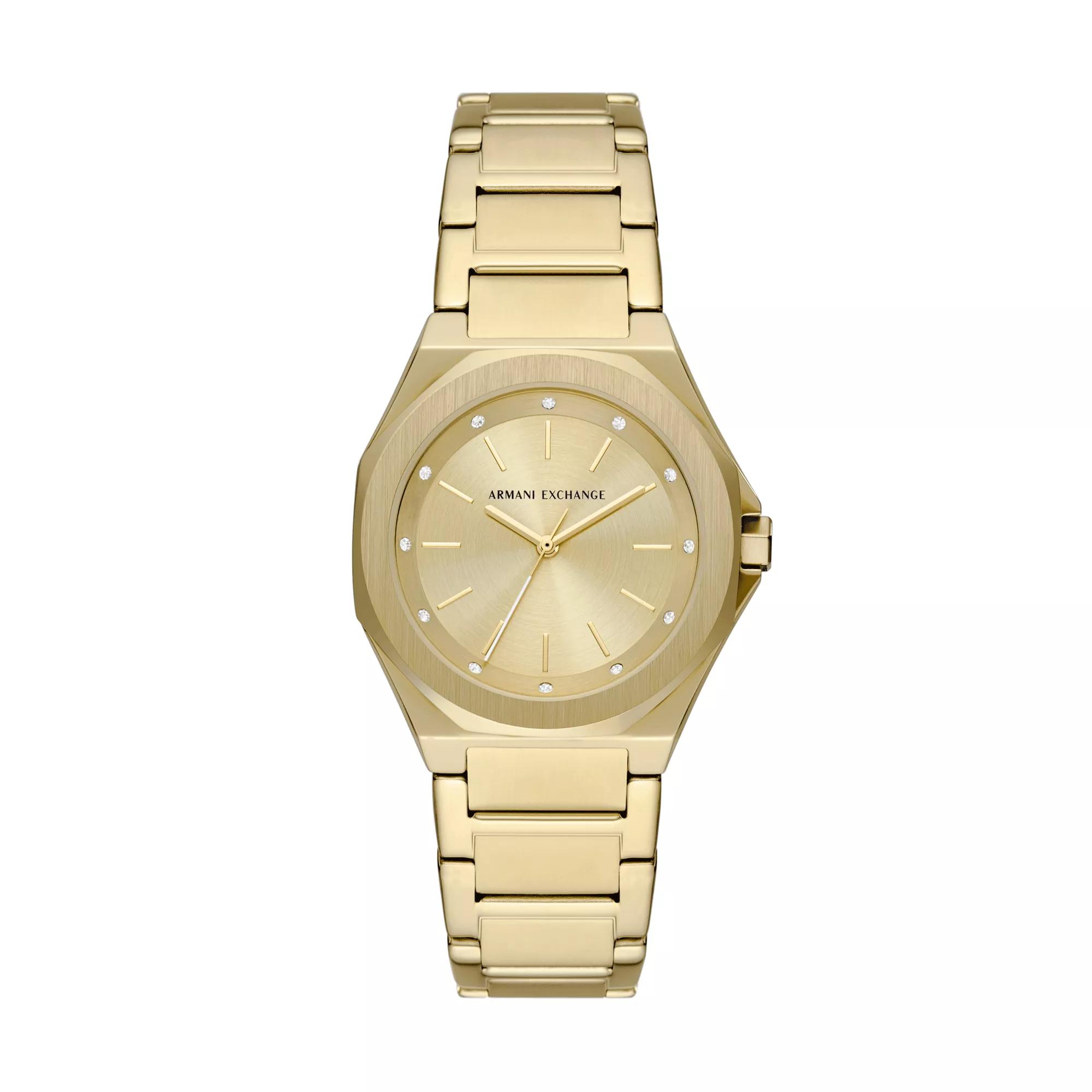 Armani Exchange Uhr - Three-Hand Stainless Steel Watch - Gr. unisize - in Gold - für Damen