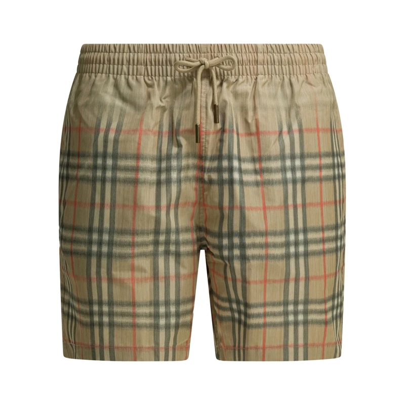 Burberry  "Check" Swim Shorts Neutrals