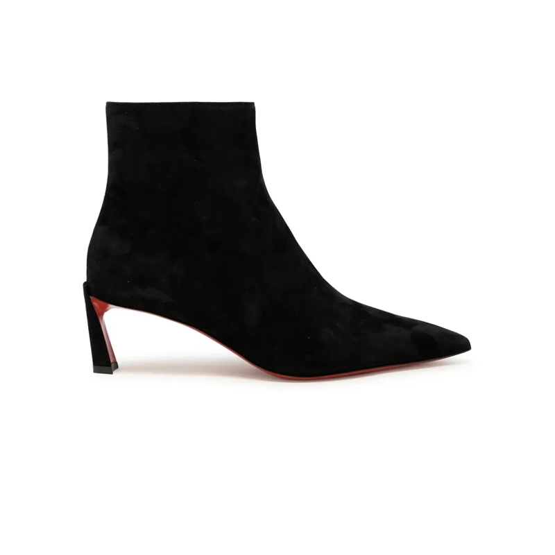 Christian Louboutin Laarzen Black Veau Velours Condora Booty 55 Boots Black