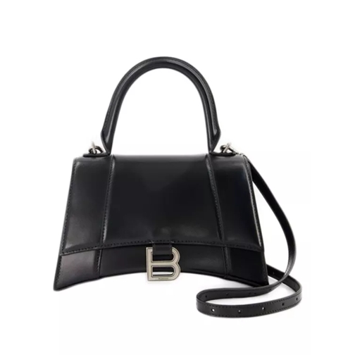 Balenciaga Crossbody Bag Hourglass S Bag  - Black - Leather Black