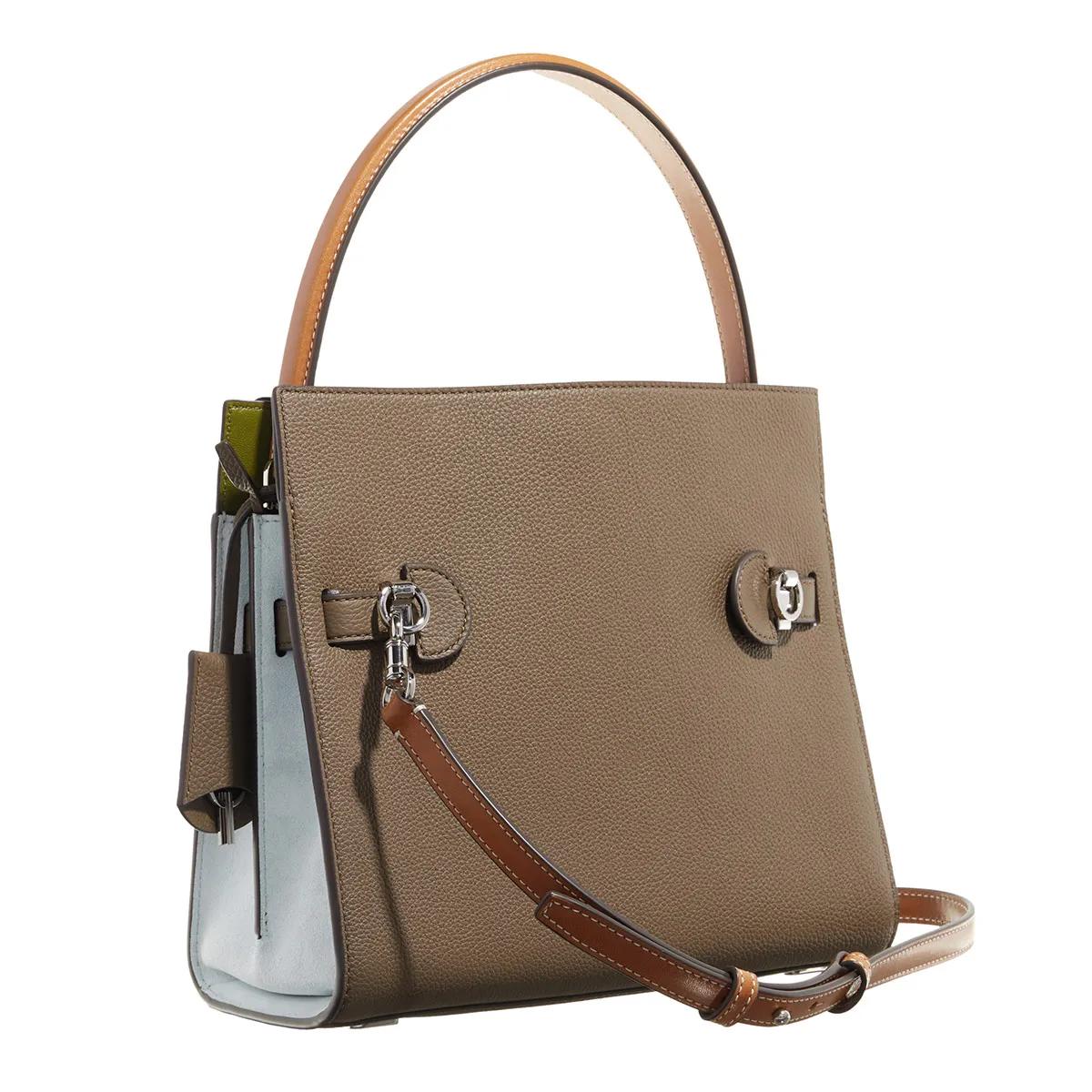 TORY BURCH Crossbody bags Lee Radziwill Pebbled Color-Block Small Double Bag in meerkleurig