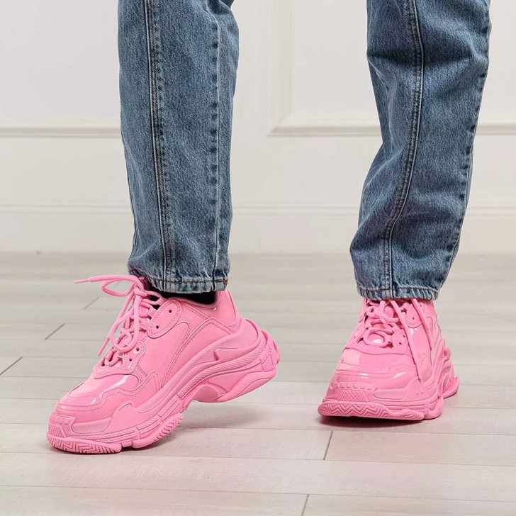 Balenciaga store pink sneakers