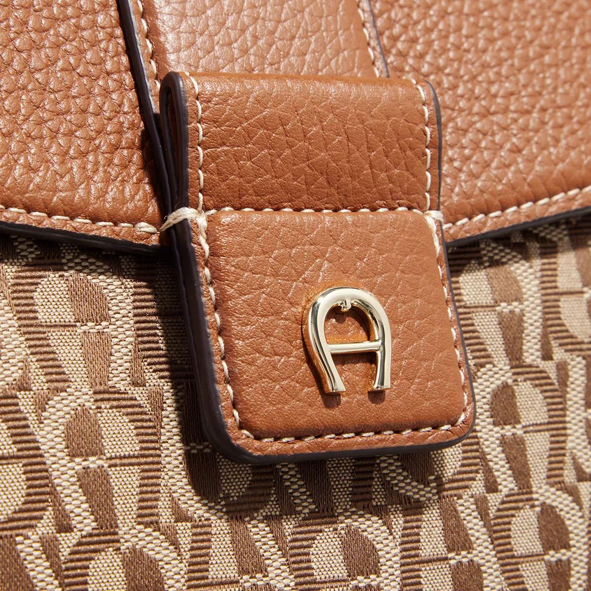 AIGNER Emea Cognac Brown Crossbody Bag