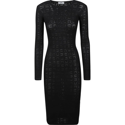 Elisabetta Franchi Midi-Kleider Dress Black schwarz