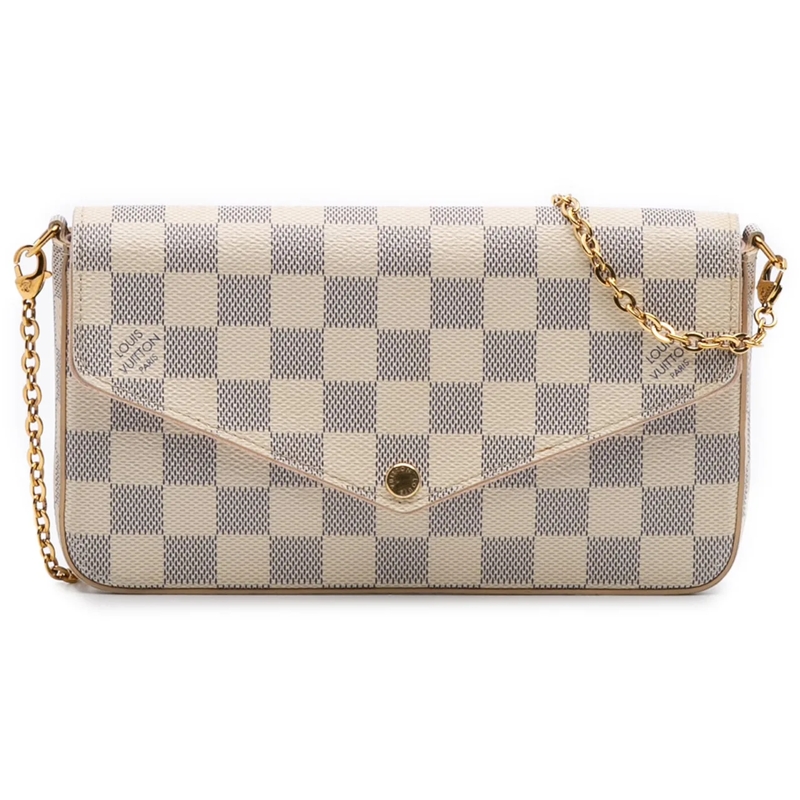Louis Vuitton Sac à bandoulière Damier Azur Pochette Felicie weiß