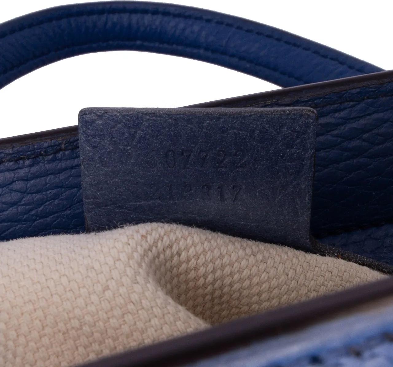 Thumbnail - Gucci Hobo Bags - Medium Dollar Calf Soho Top Handle Convertible Tot - Gr. unisize - in Blau - für Damen