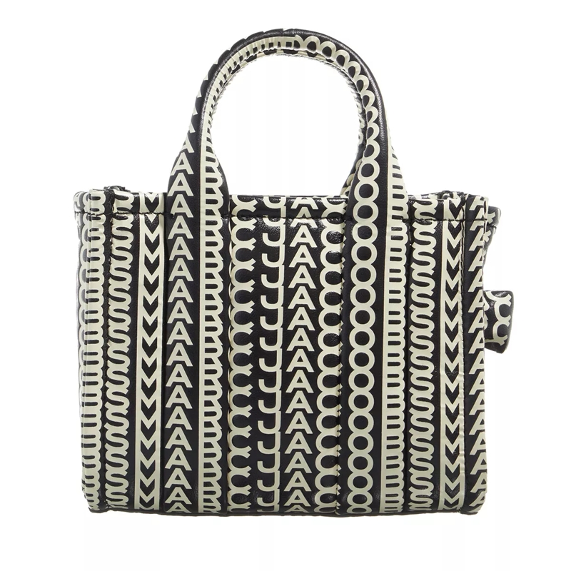 Marc Jacobs Tote The Monogram Tote Bag Mini Black White