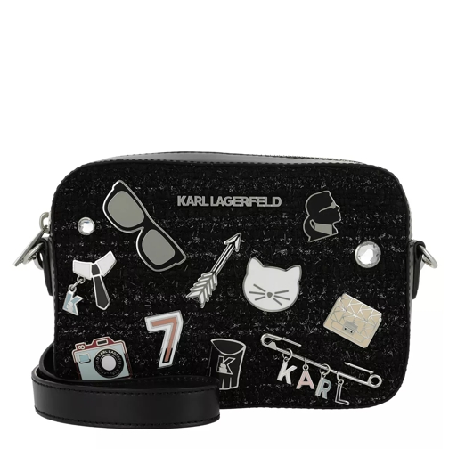 Karl Lagerfeld K/Klassik Pins Camera Bag Black Crossbody Bag