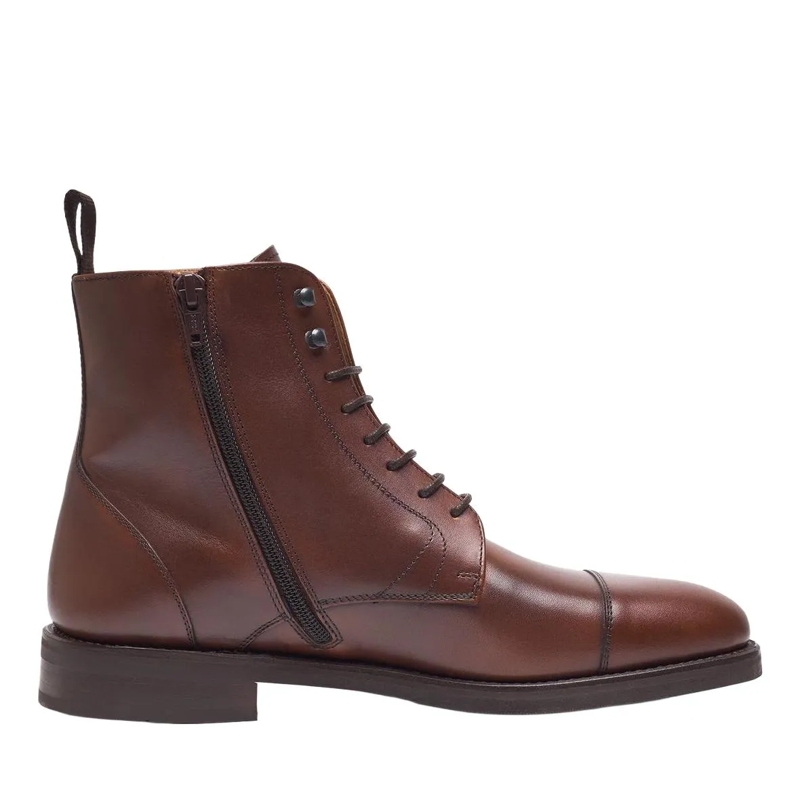 Henry Stevens Laarzen Schnürboots Winston CDB2 mittel-braun