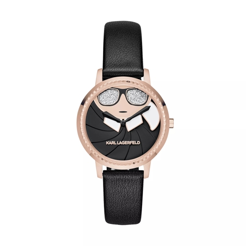Karl Lagerfeld KL2227 Camille Karl Appliqué Watch Black Dresswatch