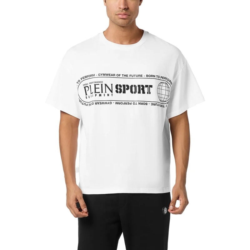 Plein Sport T-Shirt T-Shirt Rundhalsausschnitt Ss Logo weiss(Image 3)