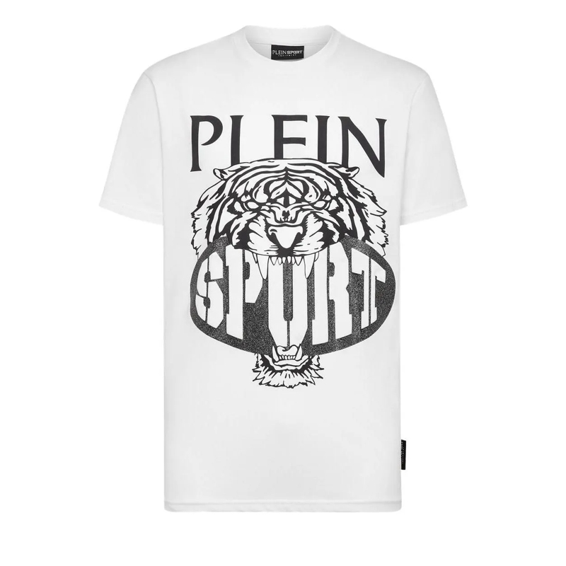 Plein Sport T-Shirt T-Shirt Tiger weiss