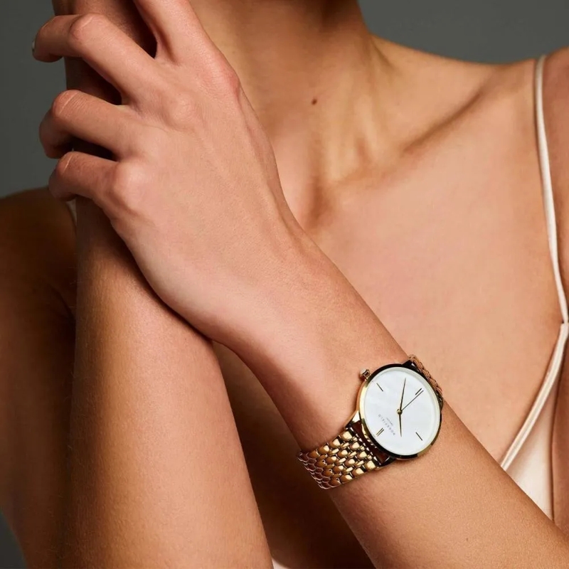 Rosefield Quarzuhr Damenuhr Pearl Edit gold(Image 2)