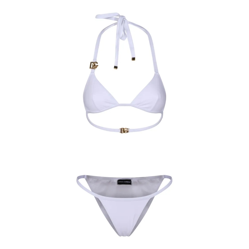 Dolce&Gabbana  White Triangle Bikini White