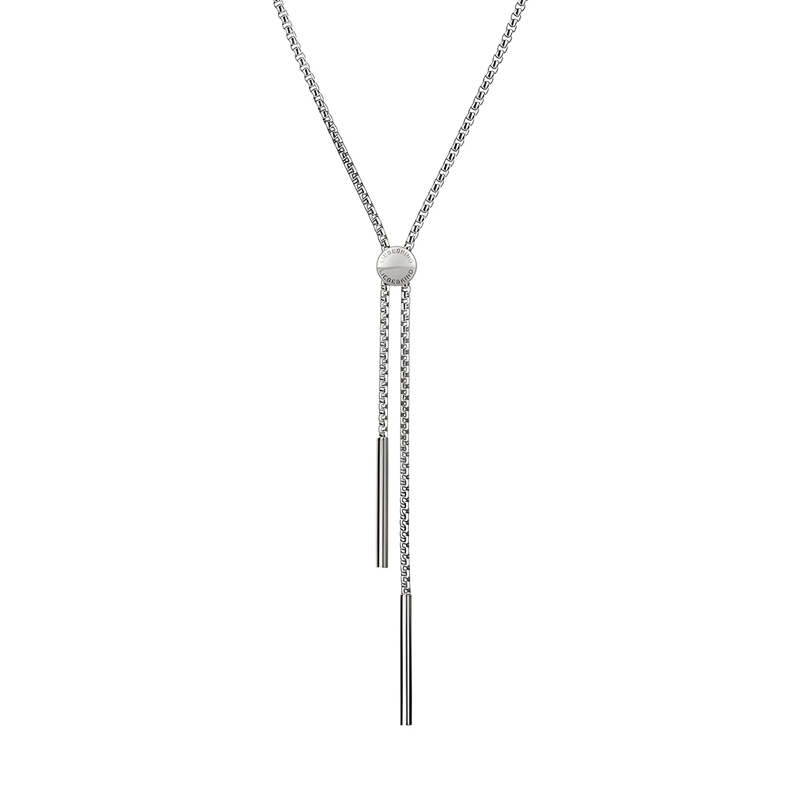 Liebeskind Berlin Mittellange Halskette Edelstahl Halskette silber