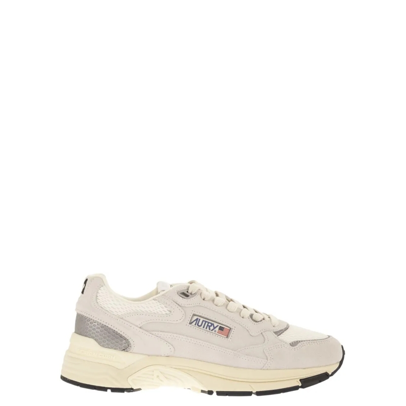 Autry International Lage-top sneaker Hyperway - Suede And Mesh Trainers Neutrals