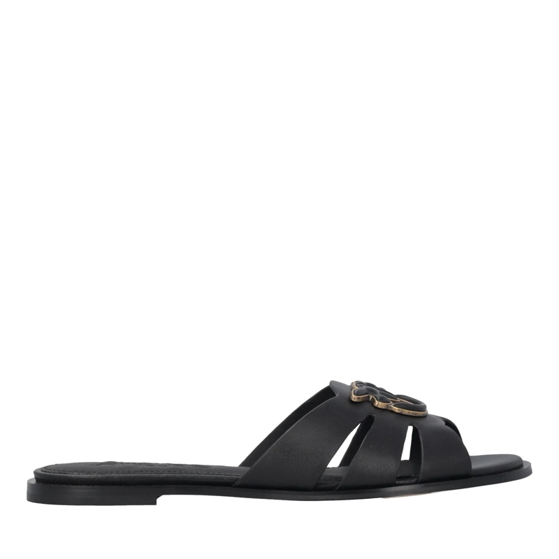 Pinko Slides Milly 04 - Slipper Calf Leather Black Black