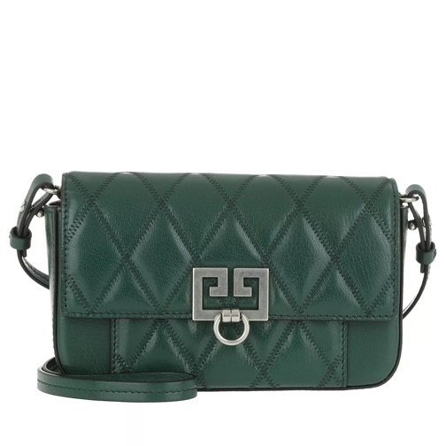 Givenchy Mini Pocket Bag Diamond Quilted Leather Forest Green Cross body-väskor